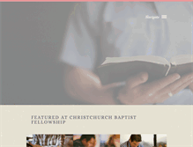Tablet Screenshot of christchurchbaptist.org